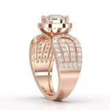 1.72 CT Halo Round Cut Lab Diamond Ring