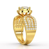 1.72 CT Halo Round Cut Lab Diamond Ring