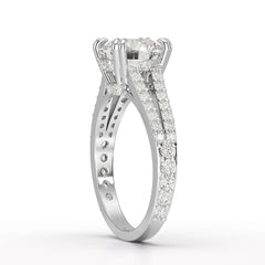 2.65 CT Round Cut Hidden Halo Lab Diamond Ring Jama Jewels