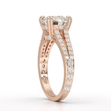 2.67 CT Round Cut Hidden Halo Lab Diamond Ring