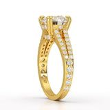 2.67 CT Round Cut Hidden Halo Lab Diamond Ring