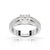 1.45 CT Round Cut Layered Lab Diamond Ring