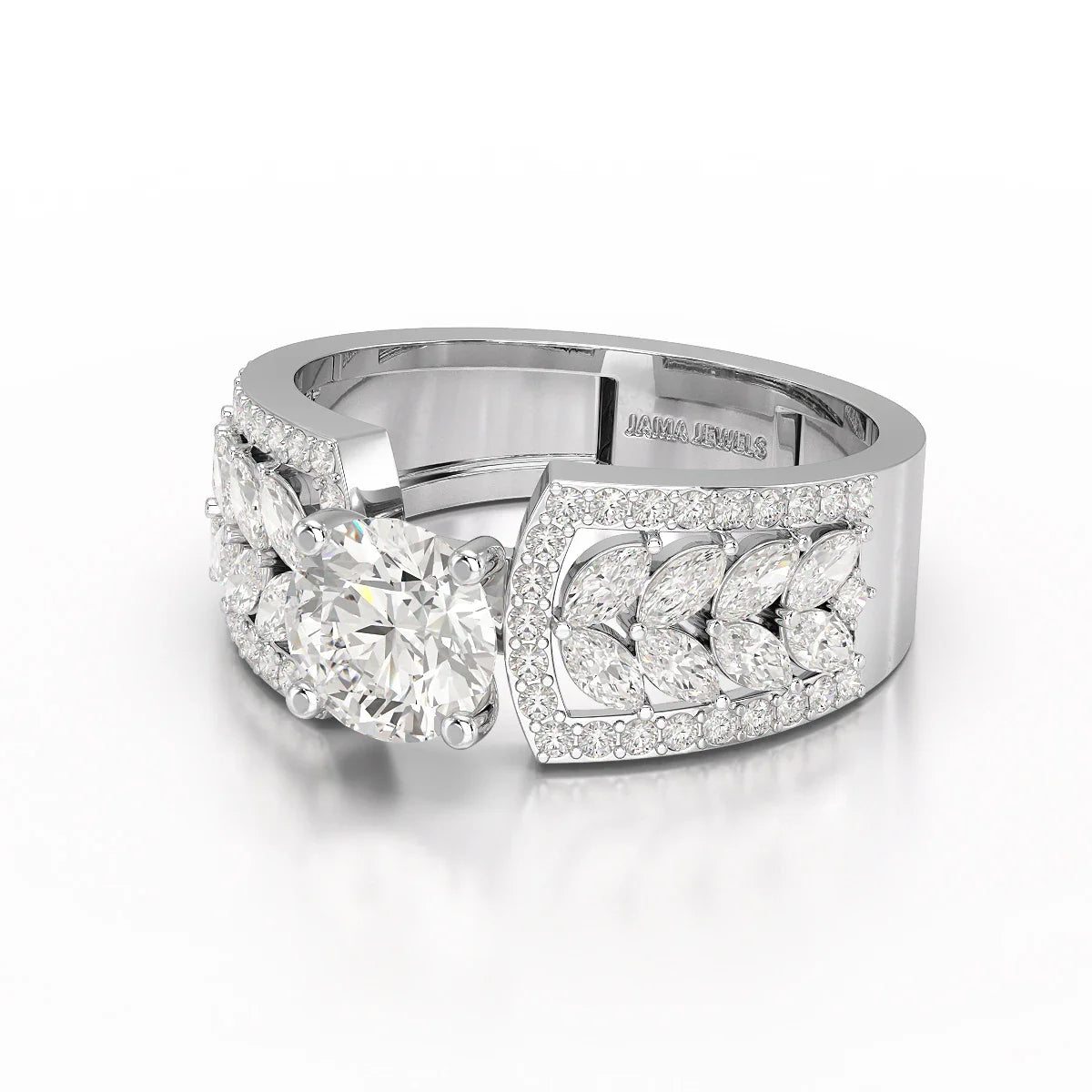 1.8 Classic Round Cut Lab Diamond Ring