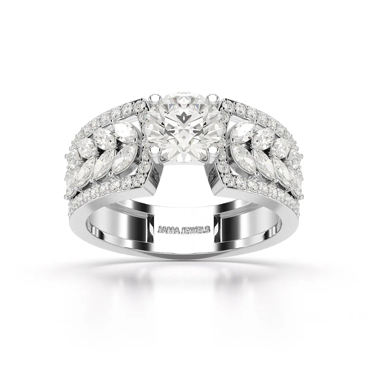 1.8 Classic Round Cut Lab Diamond Ring