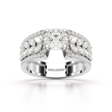 1.8 Classic Round Cut Lab Diamond Ring