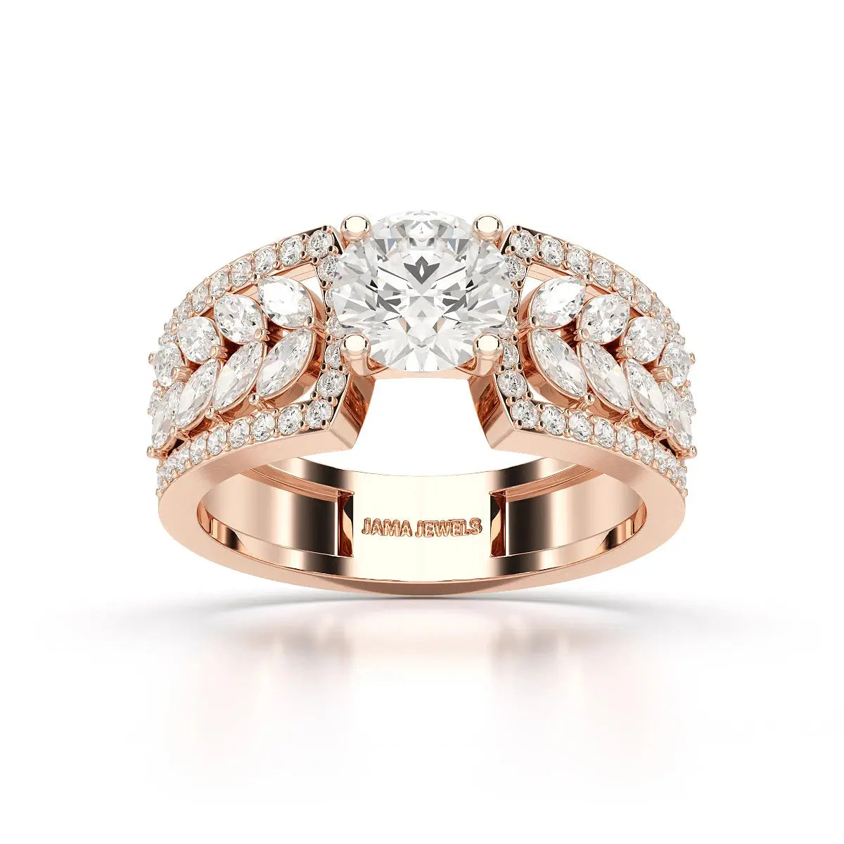 1.8 Classic Round Cut Lab Diamond Ring