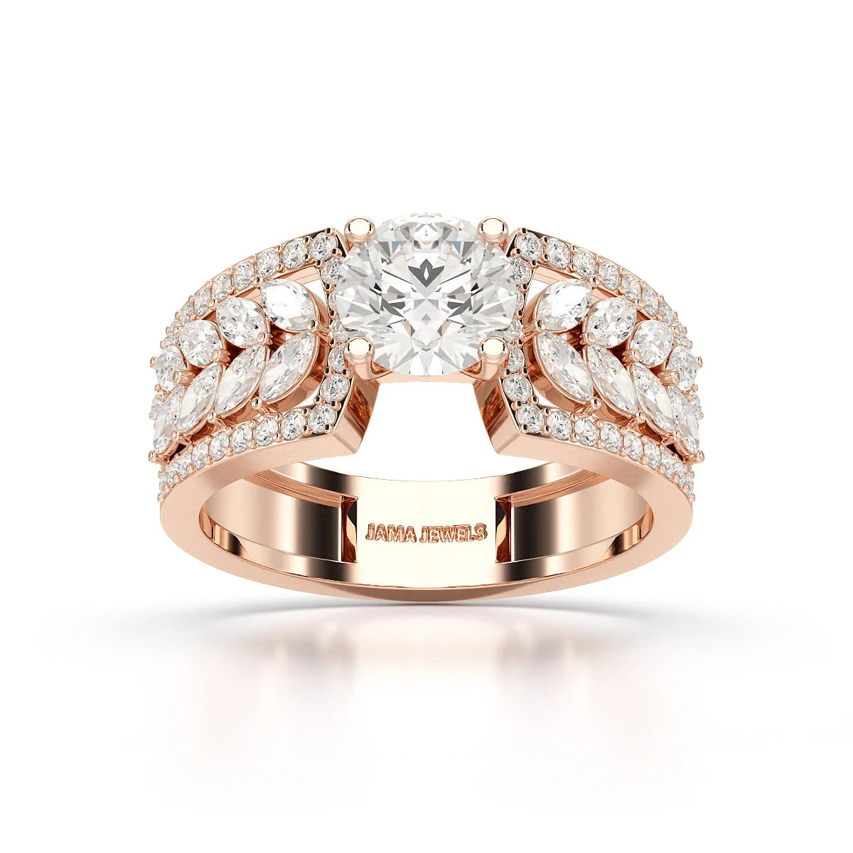 1.8 Classic Round Cut Lab Diamond Ring