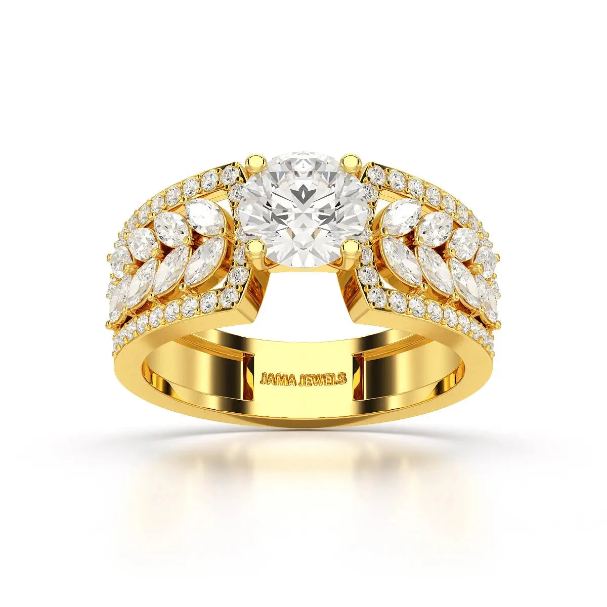 1.8 Classic Round Cut Lab Diamond Ring