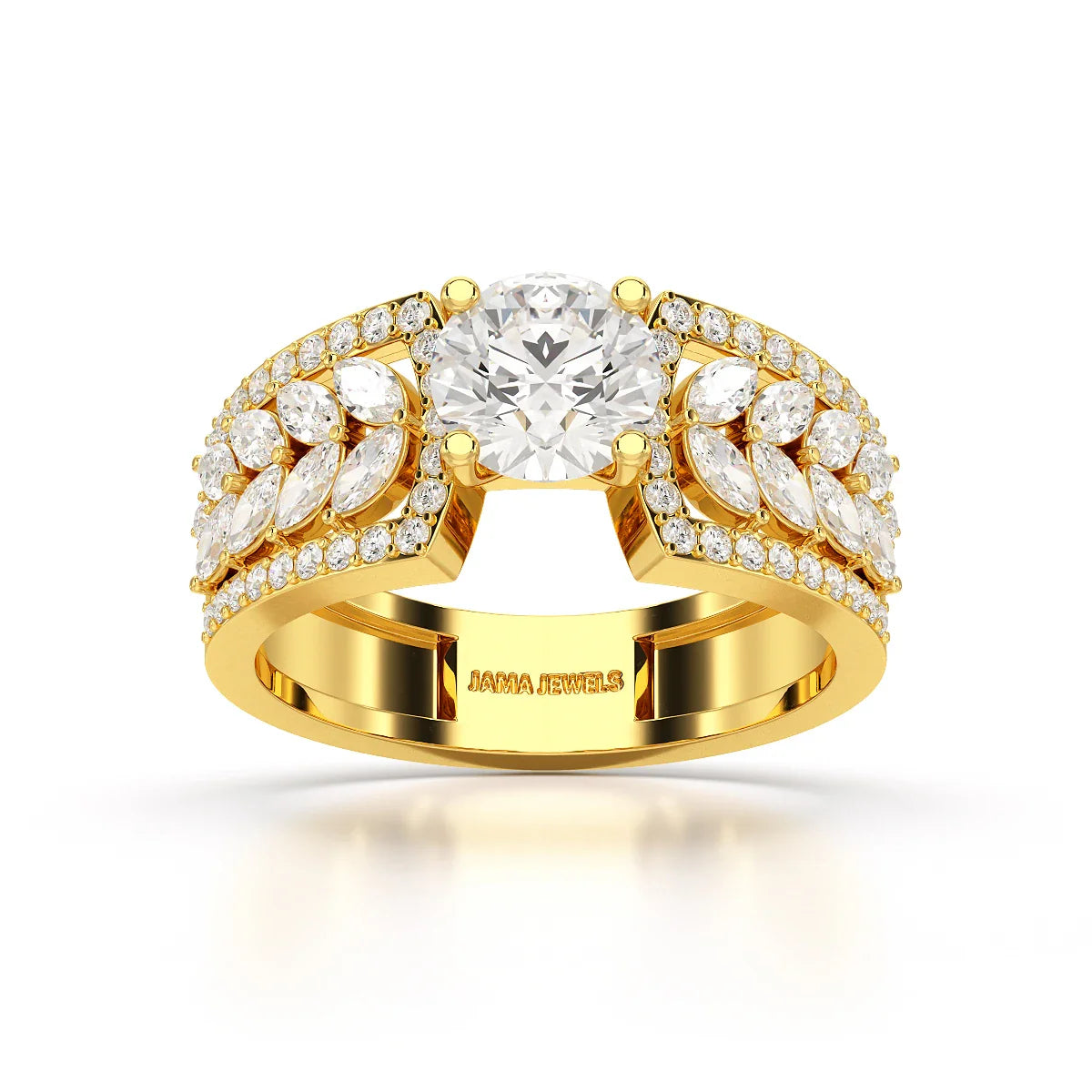 1.8 Classic Round Cut Lab Diamond Ring