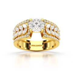 1.8 Classic Round Cut Lab Diamond Ring