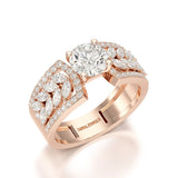 1.8 Classic Round Cut Lab Diamond Ring