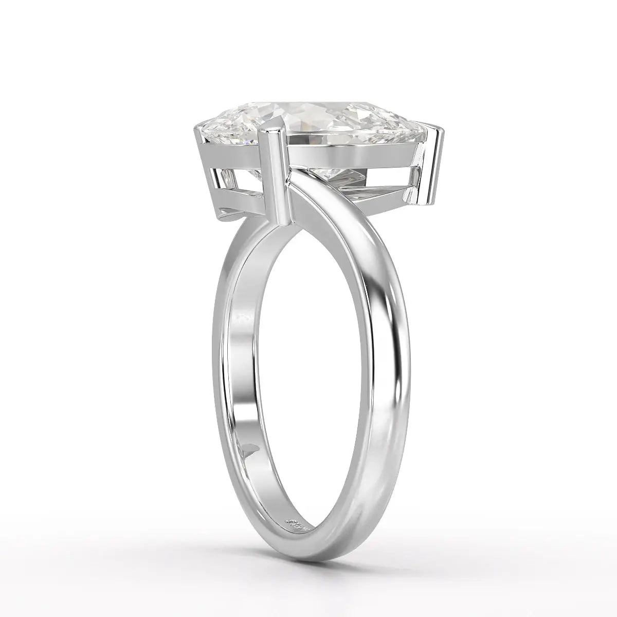 3 CT Pear Cut Solitaire Lab Diamond Ring Jama Jewels
