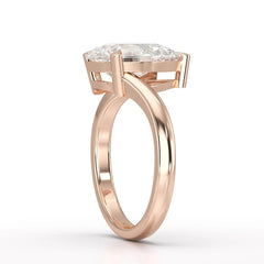3 CT Pear Cut Solitaire Lab Diamond Ring Jama Jewels