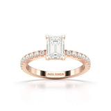 1 CT Classic Emerald Cut Lab Diamond Ring