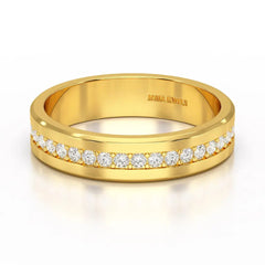 0.68 CT Classic Round Cut Lab Diamond Ring
