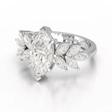 3.7 CT Marquis Cut Lab Diamond Ring