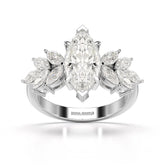 3.7 CT Marquis Cut Lab Diamond Ring