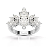 3.7 CT Marquis Cut Lab Diamond Ring