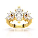 3.7 CT Marquis Cut Lab Diamond Ring