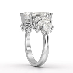 3.7 CT Marquis Cut Lab Diamond Ring Jama Jewels