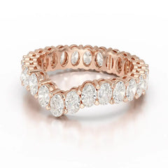 2.5 CT Oval Cut Eternity Lab Diamond Ring Jama Jewels