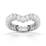 2.5 CT Oval Cut Eternity Lab Diamond Ring
