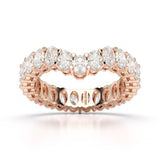 2.5 CT Oval Cut Eternity Lab Diamond Ring