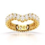 2.5 CT Oval Cut Eternity Lab Diamond Ring