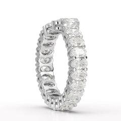 2.5 CT Oval Cut Eternity Lab Diamond Ring Jama Jewels