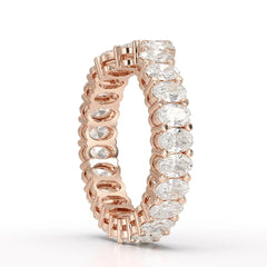 2.5 CT Oval Cut Eternity Lab Diamond Ring Jama Jewels