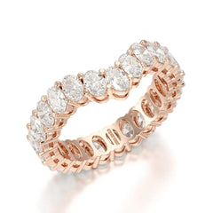 2.5 CT Oval Cut Eternity Lab Diamond Ring Jama Jewels