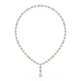 36.46 CT Lab Diamond Round Marquise Necklace