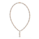 36.46 CT Lab Diamond Round Marquise Necklace
