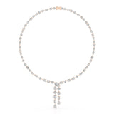 33.14 CT Lab Diamond Heart Cut Marquise Necklace