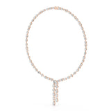 33.14 CT Lab Diamond Heart Cut Marquise Necklace