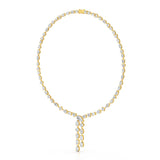 33.14 CT Lab Diamond Heart Cut Marquise Necklace