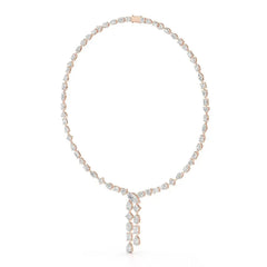 33.14 CT Lab Diamond Heart Cut Marquise Necklace Jama Jewels