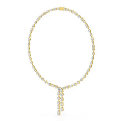 33.14 CT Lab Diamond Heart Cut Marquise Necklace Jama Jewels