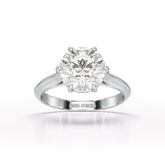 3 CT Solitaire Engagement Lab Grown Diamond Ring - Jama Jewels