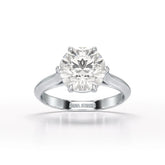 3 CT Solitaire Engagement Lab Grown Diamond Ring - Jama Jewels