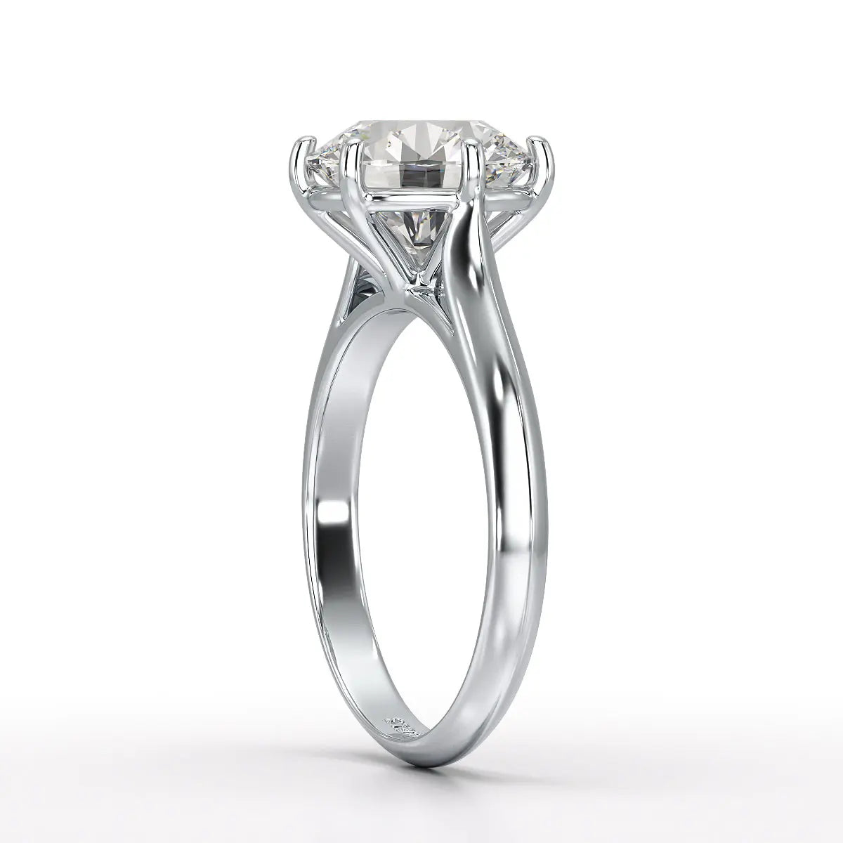 3 CT Solitaire Engagement Lab Grown Diamond Ring - Jama Jewels