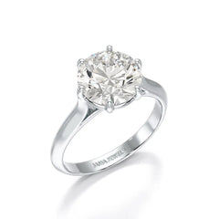 3 CT Solitaire Engagement Lab Grown Diamond Ring - Jama Jewels