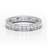 Simple Wedding Band 1.26 CT Lab Diamond Ring - Jama Jewels