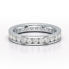 Simple Wedding Band 1.26 CT Lab Diamond Ring - Jama Jewels