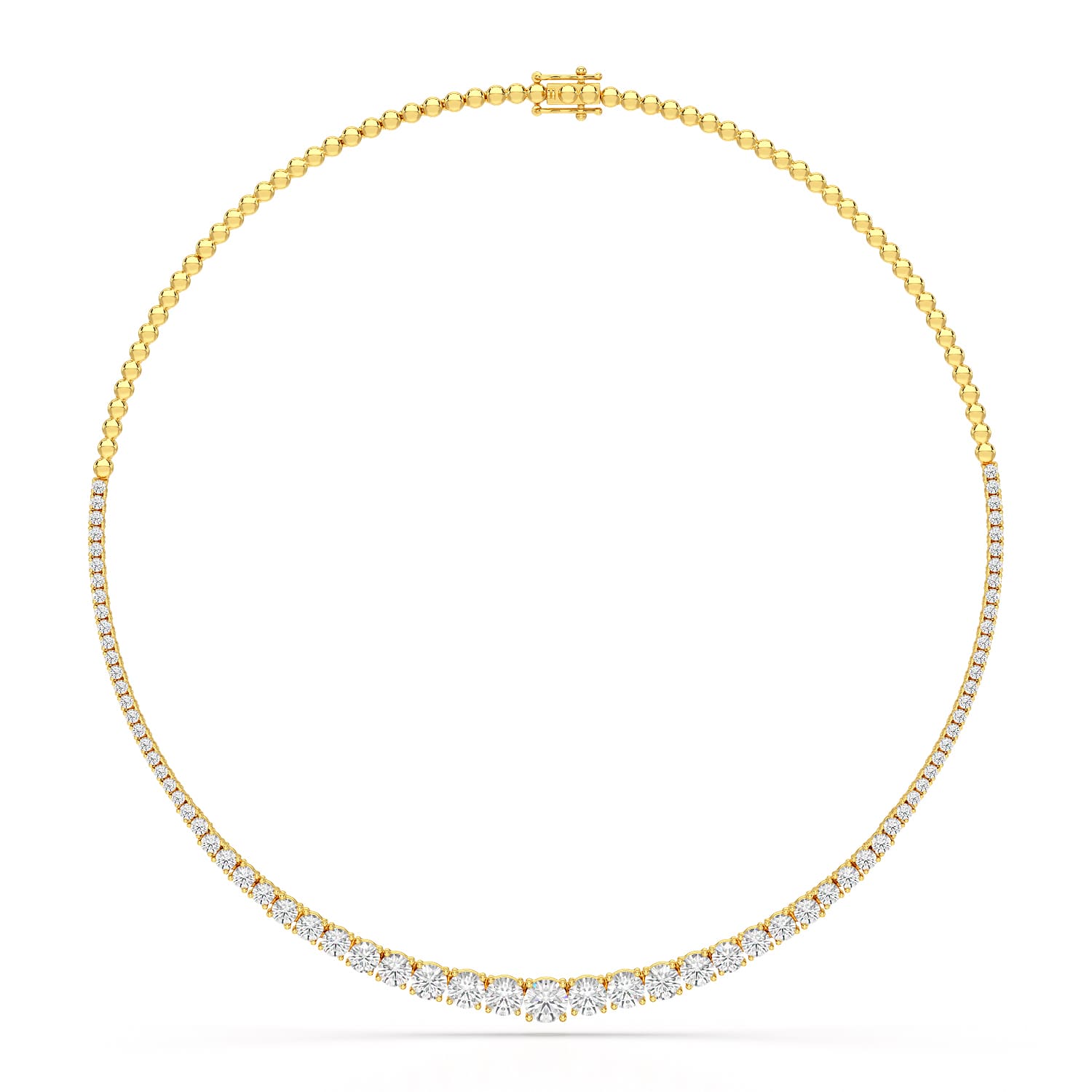 9.35 Carat Lab-Grown Diamond Riviere Necklace - Jama Jewels