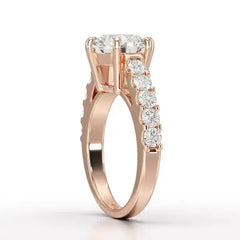 Lab Diamond 3.74 CT Round Cut Wedding Ring - Jama Jewels