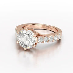 Lab Diamond 3.74 CT Round Cut Wedding Ring - Jama Jewels
