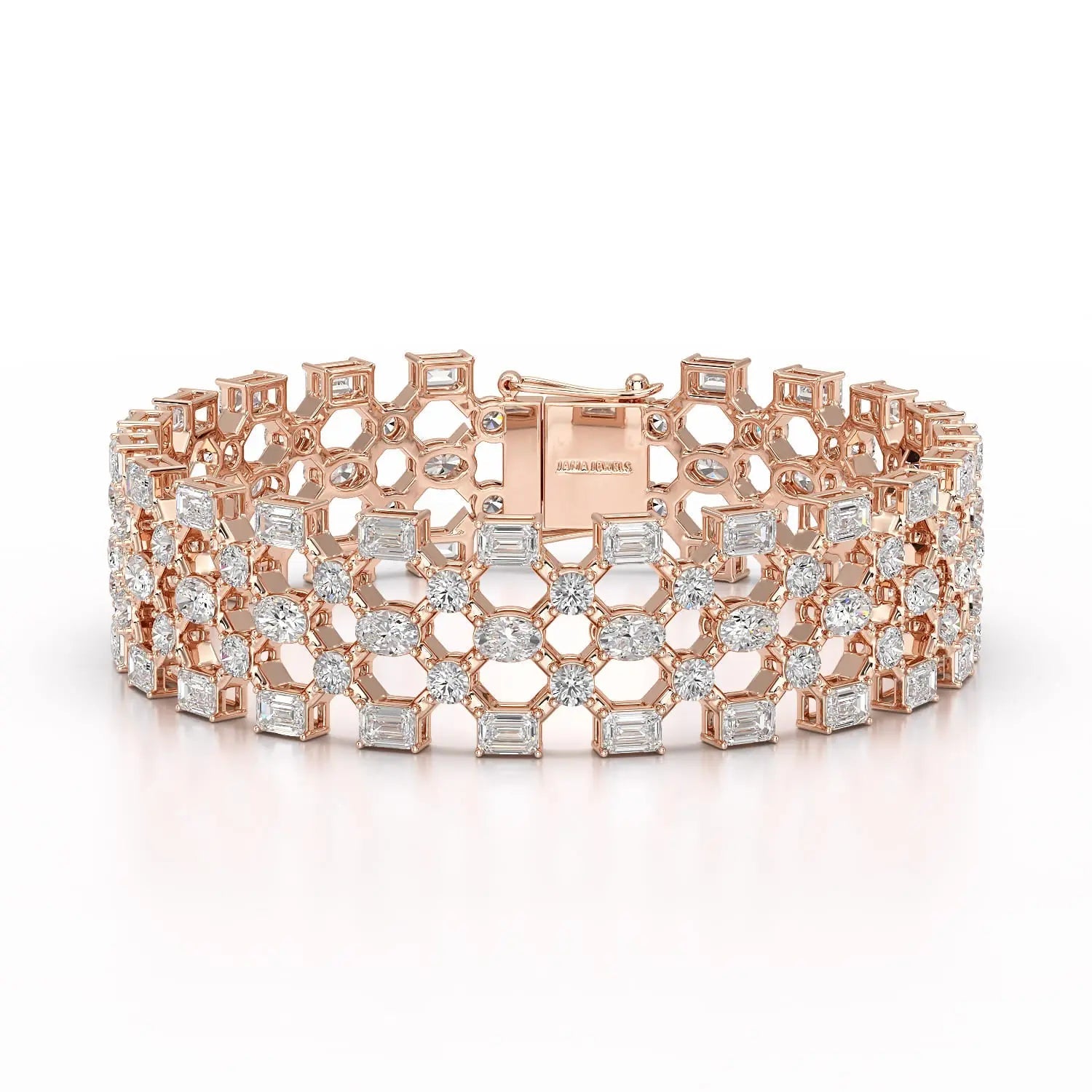 18.3 CT Multi Shape Lab Diamond Bracelet Jama Jewels