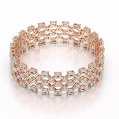 18.3 CT Multi Shape Lab Diamond Bracelet Jama Jewels