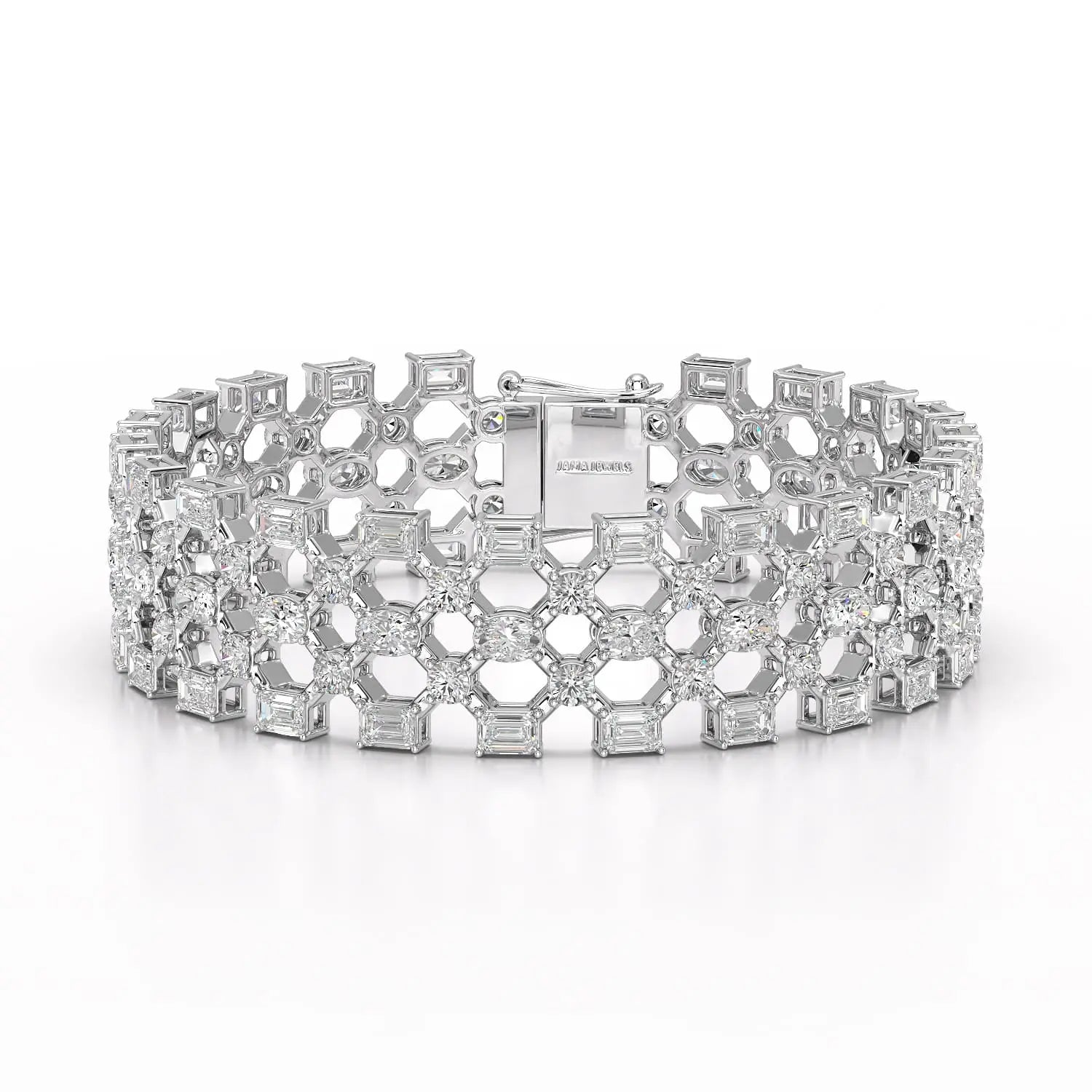 18.3 CT Multi Shape Lab Diamond Bracelet Jama Jewels